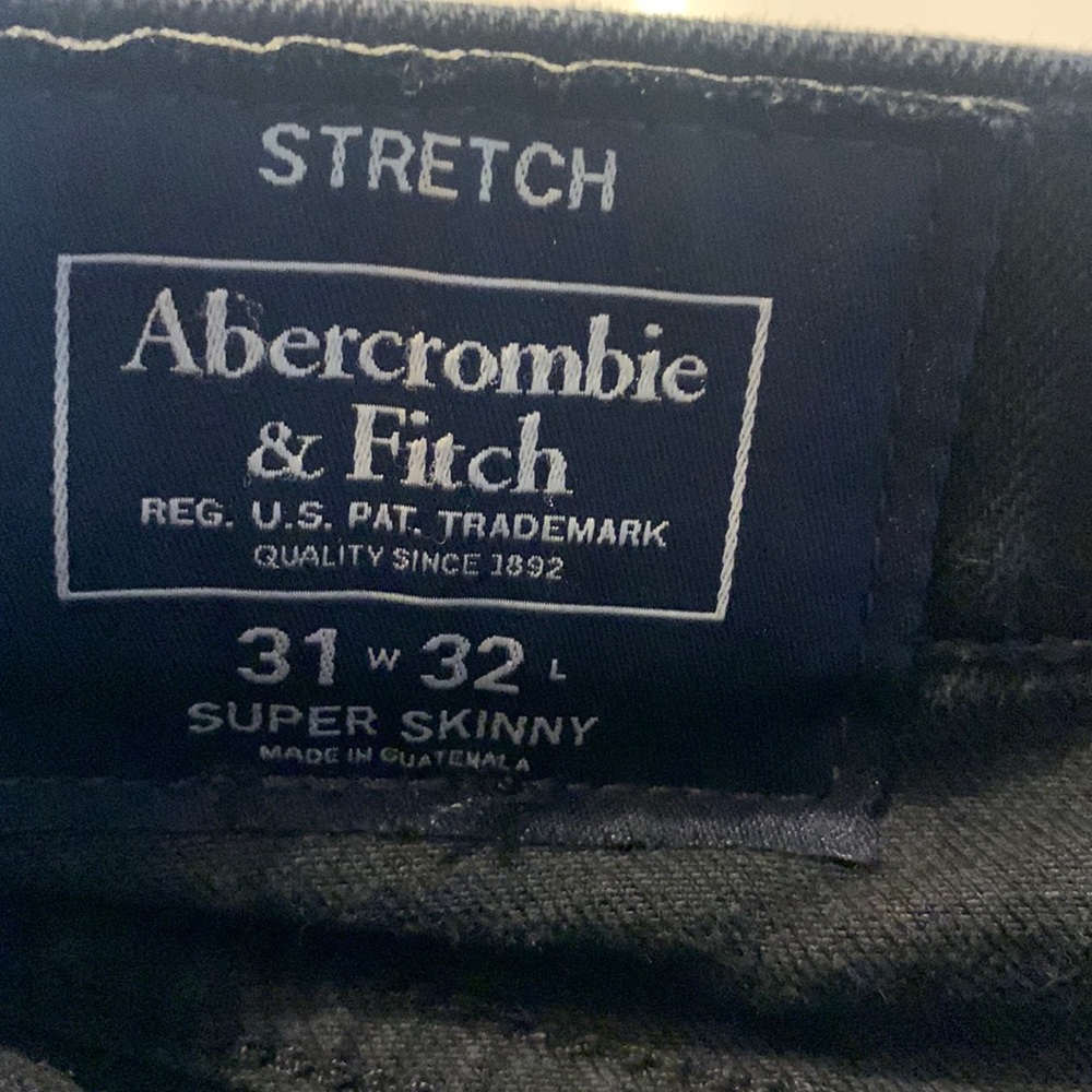 Mens Abercrombie & Fitch black jeans